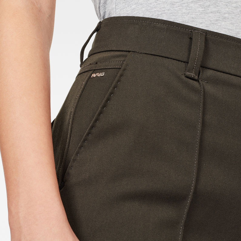 G-STAR® Pintuck Culotte Grau detail shot