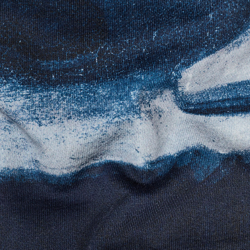 G-Star RAW® Pantalon de survêtement Rijks Lanc Skinny Bleu foncé fabric shot