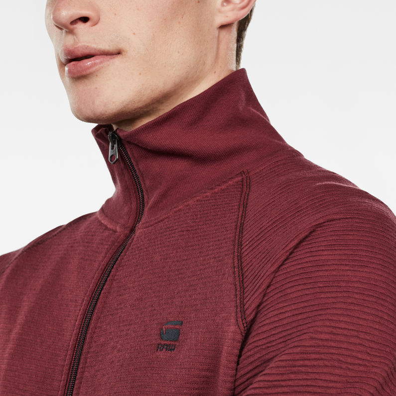 G-Star RAW® Top Jirgi Zip Rojo detail shot