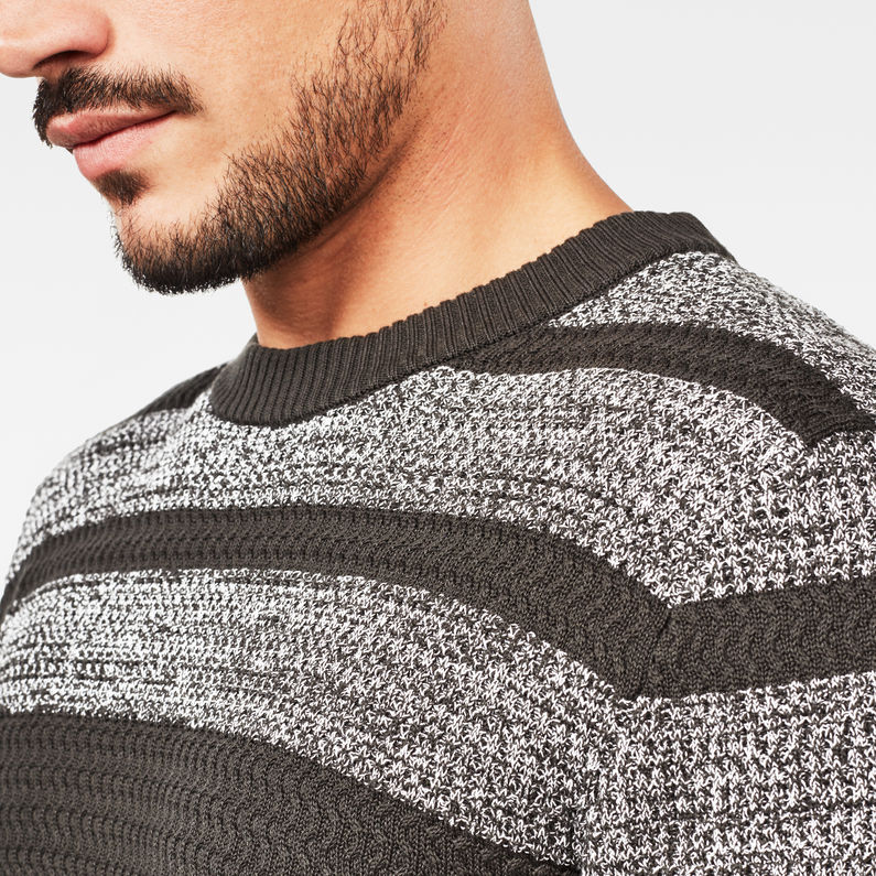 G-Star RAW® Charly Knitted Sweater Black detail shot