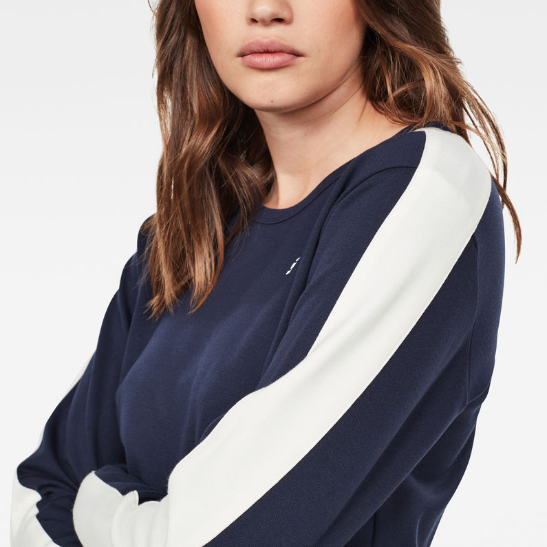 G-Star RAW® Pull Nostelle Cropped Bleu foncé detail shot