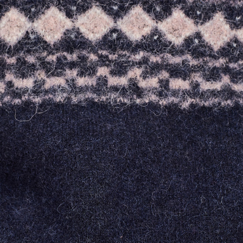 G-Star RAW® Jersey Jacquard Knitted Azul intermedio fabric shot