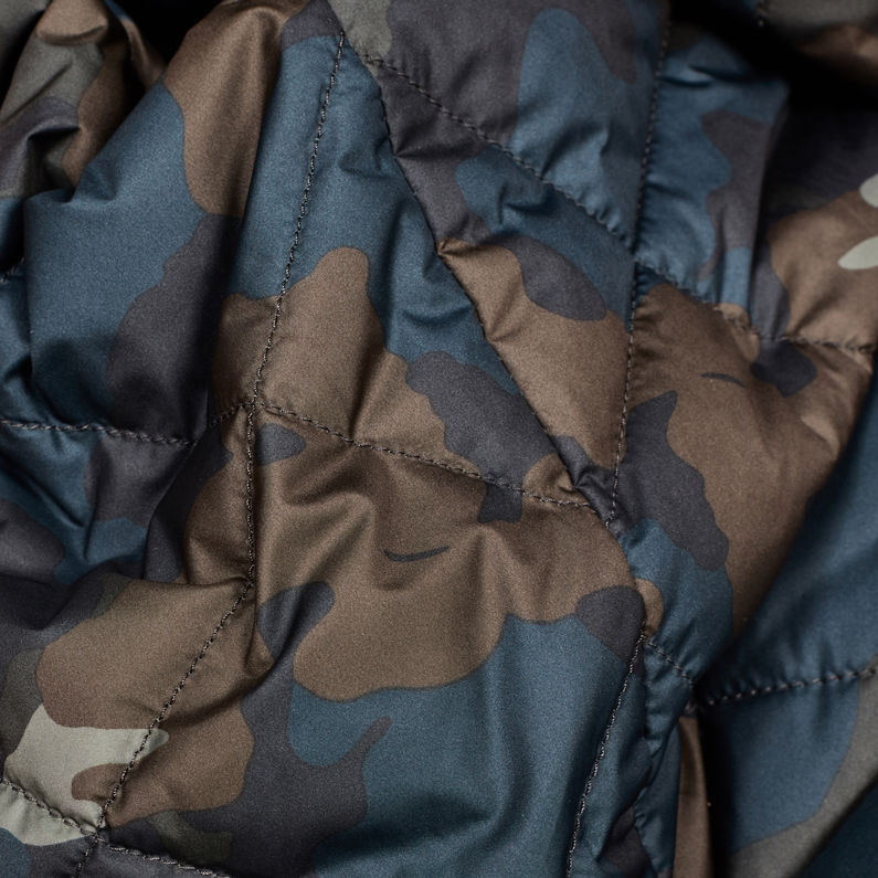 G-STAR® Whistler Faux Fur Down Tailored Jacke Dunkelblau fabric shot