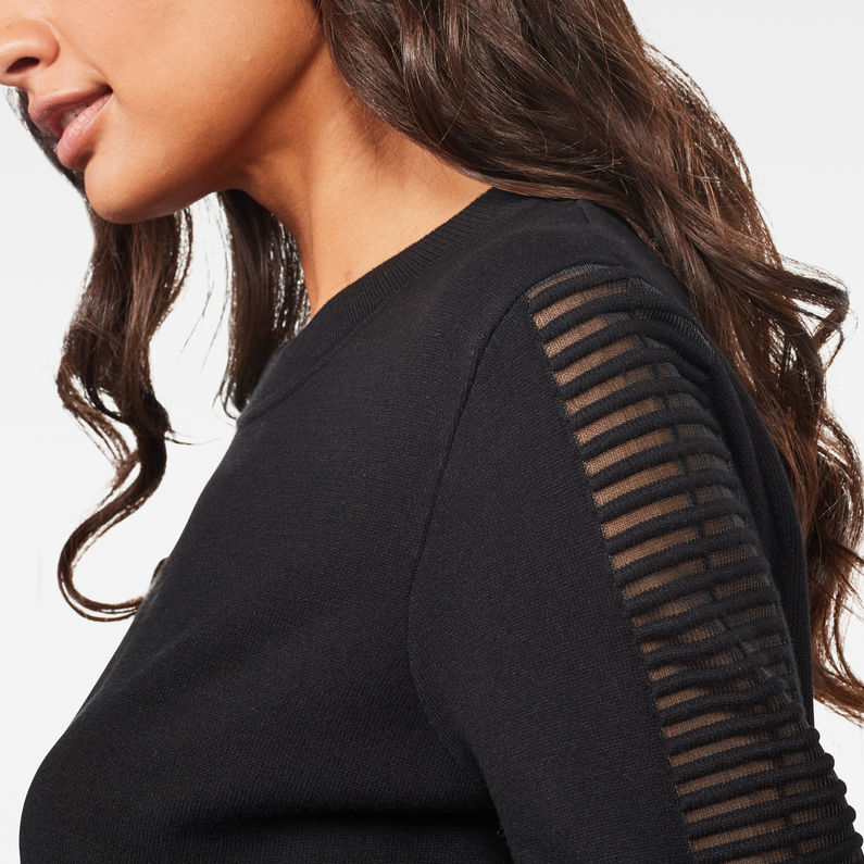 G-Star RAW® Jersey Guzaki Knitted Negro detail shot