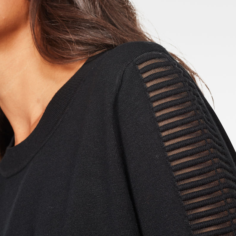 G-Star RAW® Vestido Guzaki Knitted Negro detail shot