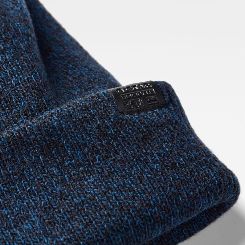 G-Star RAW® Gorro Effo Long Heather Azul oscuro detail shot buckle