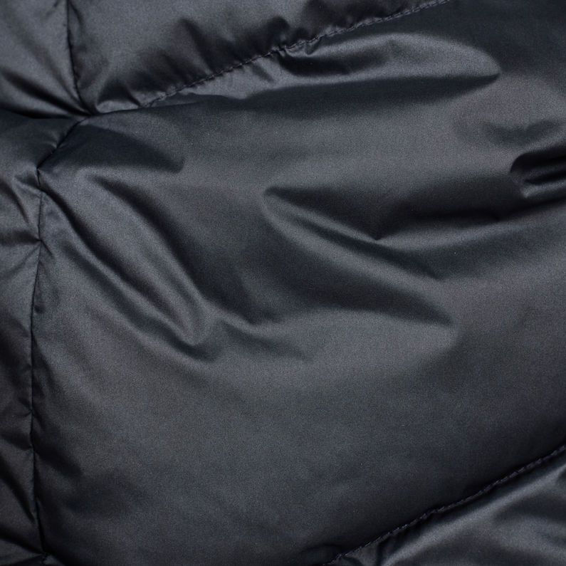 G-Star RAW® Parka Whistler Down Long Bleu foncé fabric shot
