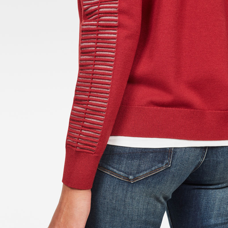 G-Star RAW® Jersey Guzaki Knitted Rojo detail shot