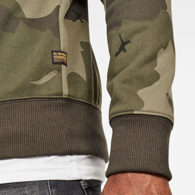 G-Star RAW® Sweat Ferru Camo Vert detail shot