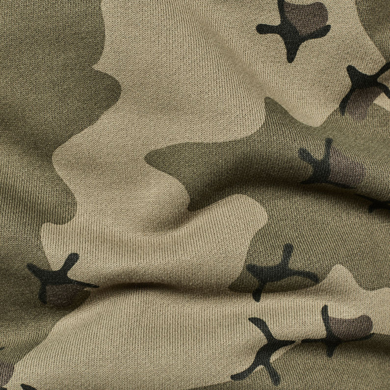 G-Star RAW® Sweat Ferru Camo Vert fabric shot