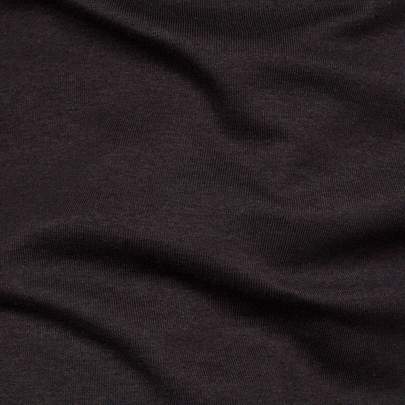 G-Star RAW® Ardor Granddad Slim T-Shirt Black fabric shot