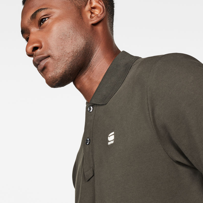 G-Star RAW® Dunda Stripe Slim Polo Grey