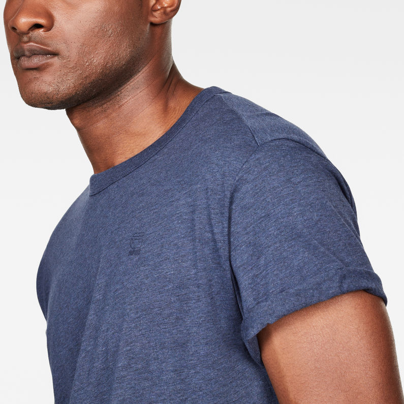 G-Star RAW® Base Round Neck T-Shirt Medium blue detail shot