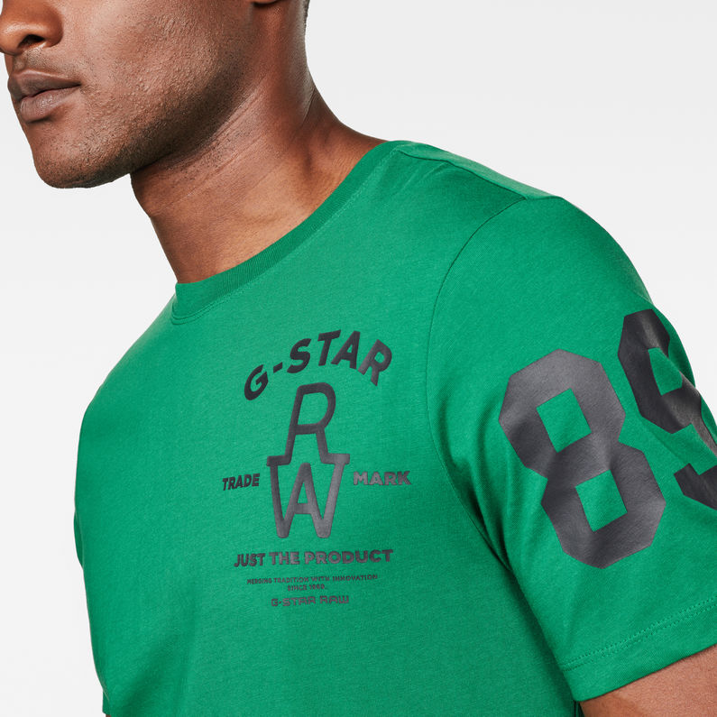 G-Star RAW® T-Shirt Slim Logo Vert detail shot