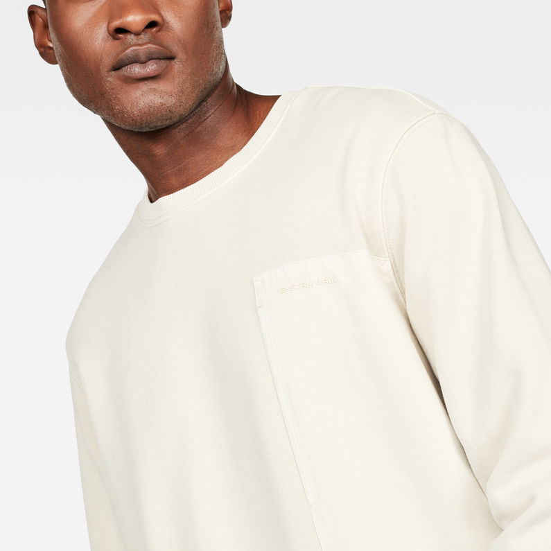 G-Star RAW® Sweat Pocket Beige detail shot