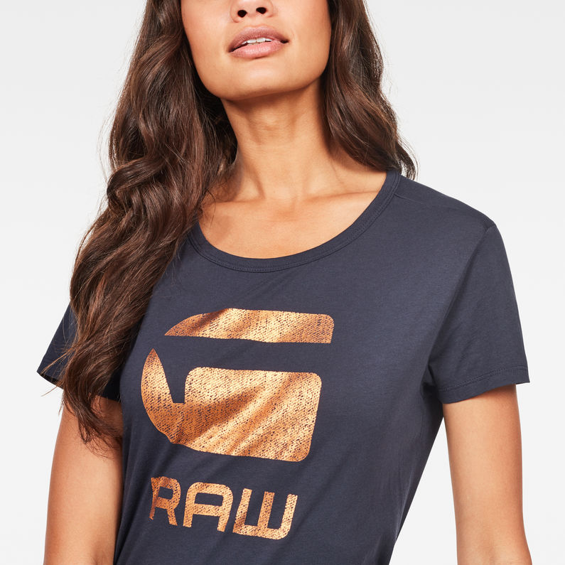 G-Star RAW® Top Graphic 21 Azul oscuro detail shot