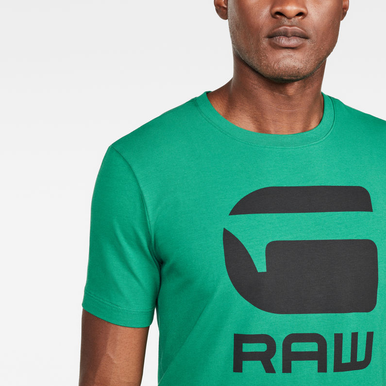 G-Star RAW® Slim G Logo T-Shirt Vert detail shot