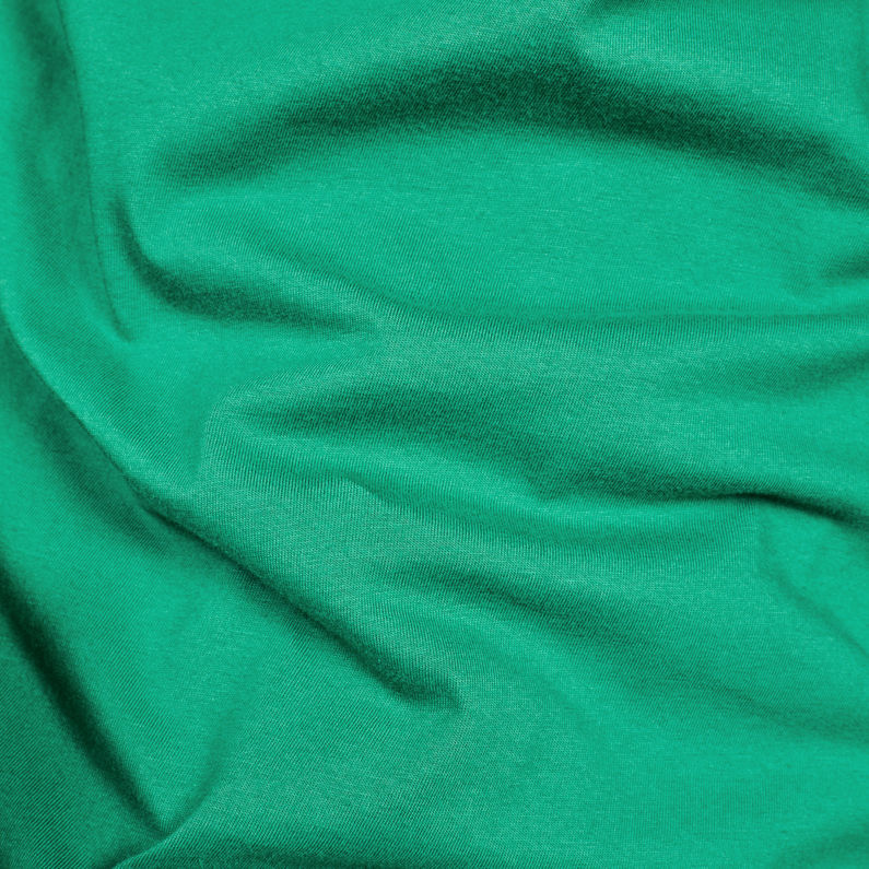 G-Star RAW® Straight Round Pocket T-Shirt Green fabric shot