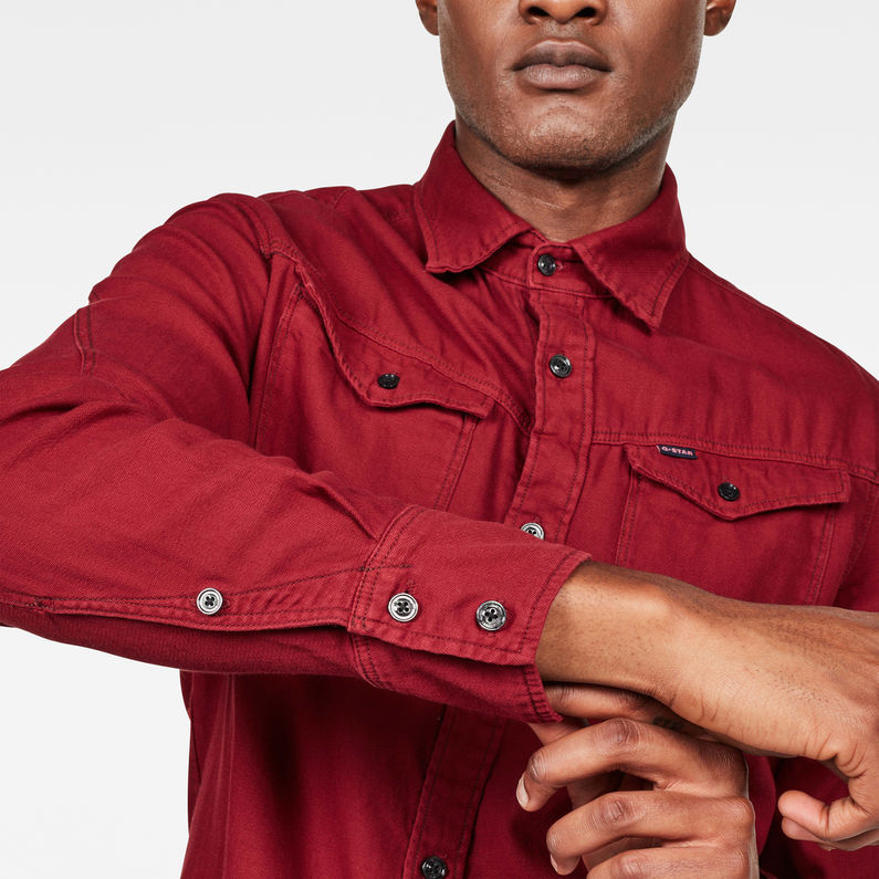 G-Star RAW® Camisa Arc 3D Slim Rojo