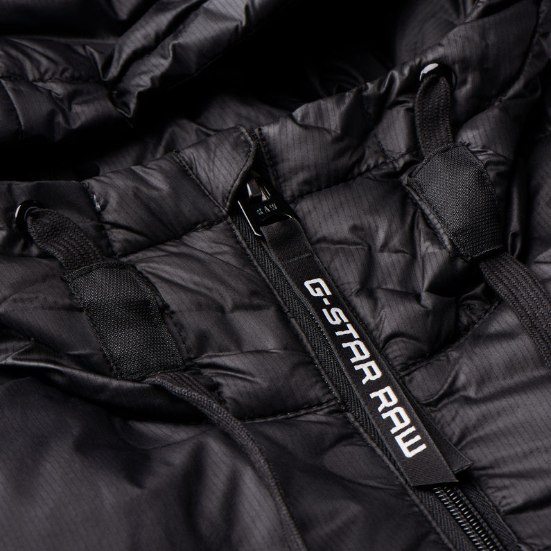 G-STAR® Attacc Down Jacket Black detail shot