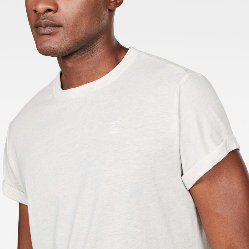 G-Star RAW® Base Round Neck T-Shirt White detail shot