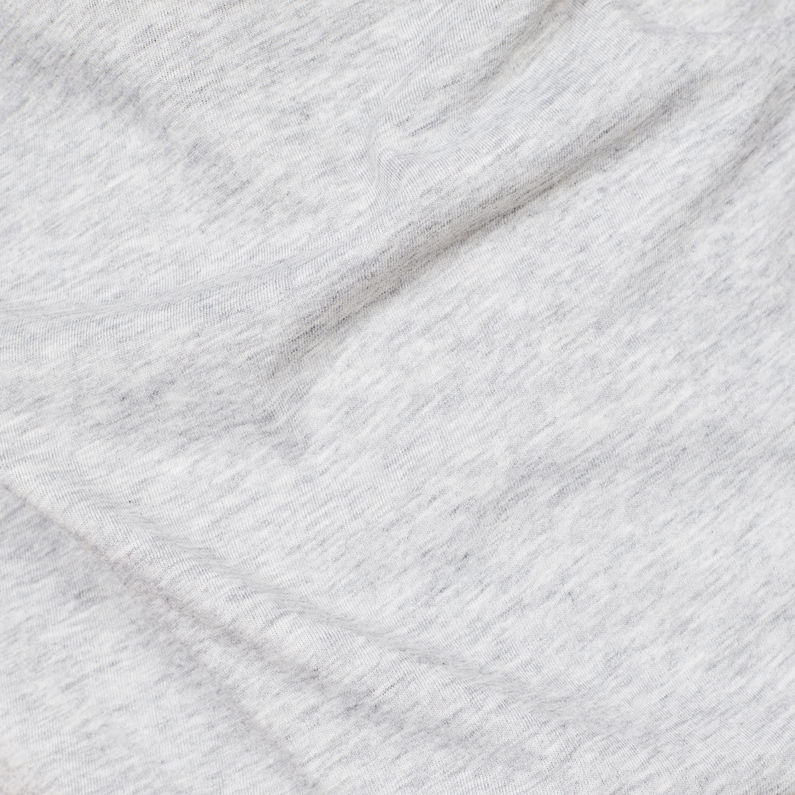 G-Star RAW® T-Shirt Double Logo Gris fabric shot