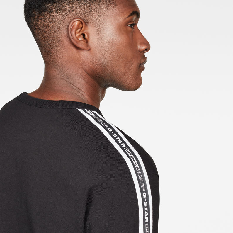 G-Star RAW® Korpaz Art Relaxed T-shirt Noir detail shot