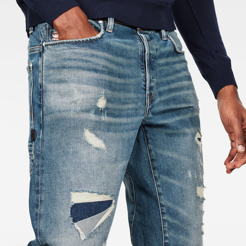 G-STAR® Moddan Type C Relaxed Tapered Selvedge Jeans Mittelblau