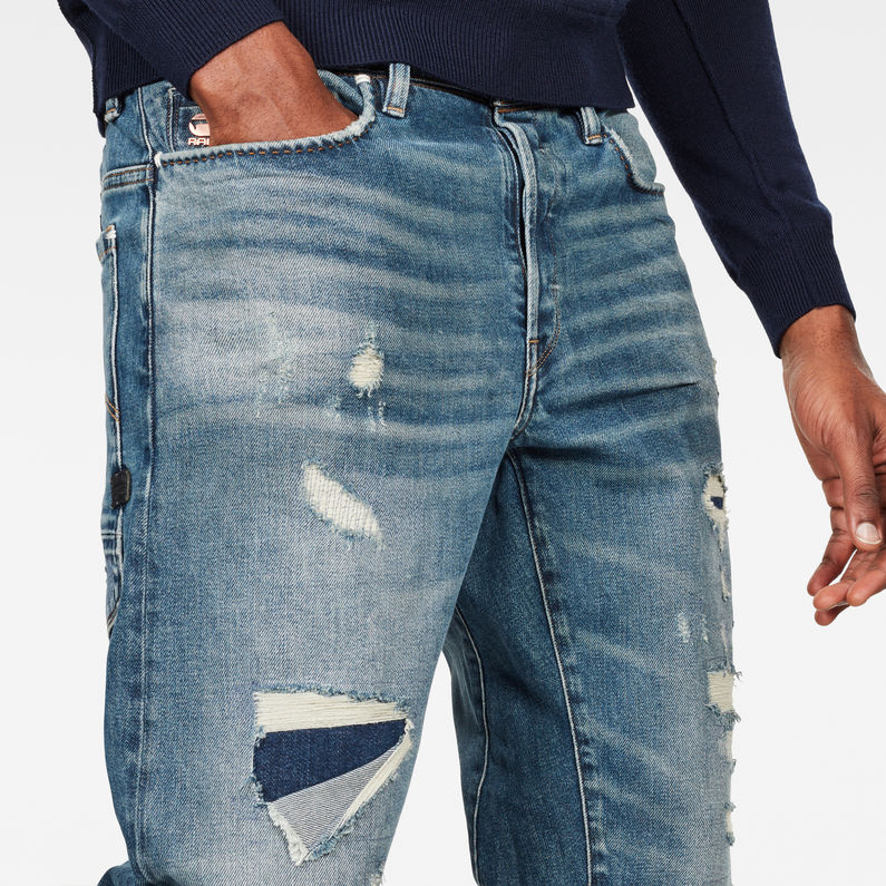 G-Star RAW® Moddan Type C Relaxed Tapered Selvedge Jeans Mittelblau