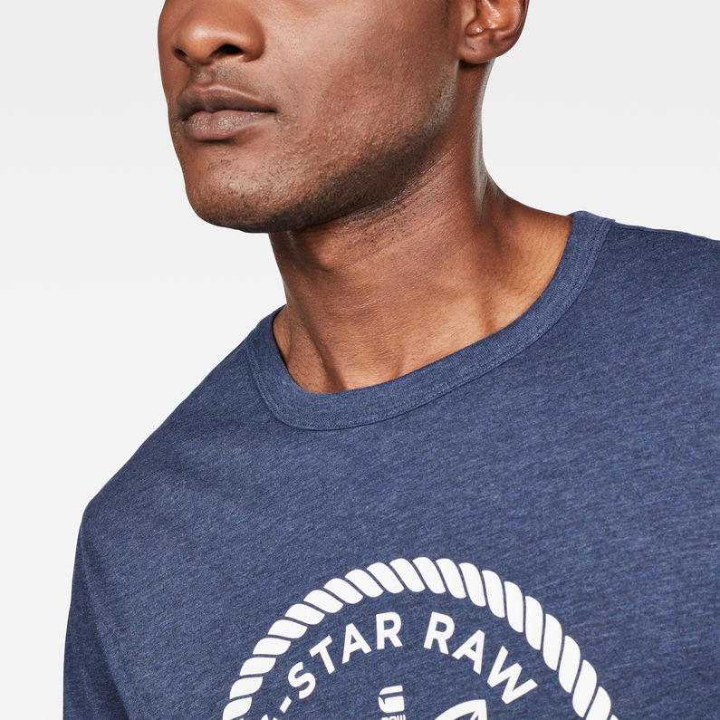 G-Star RAW® GS Surf Regular T-Shirt Bleu moyen detail shot