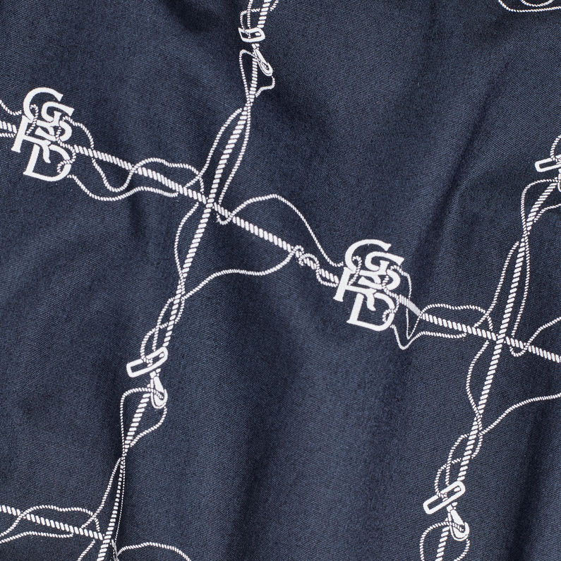 G-Star RAW® Camisa Core Super Slim Azul intermedio fabric shot