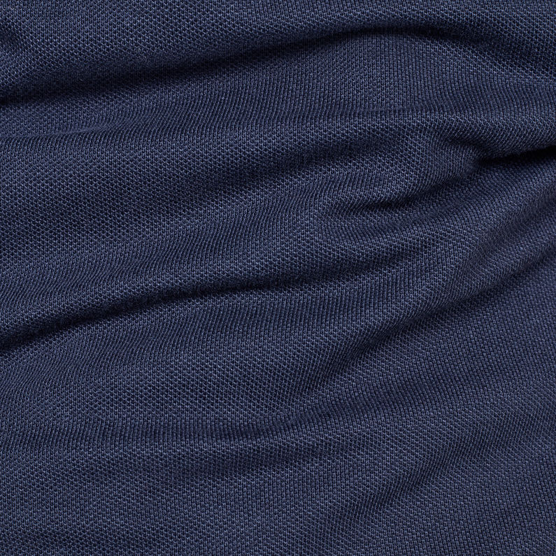 G-Star RAW® Polo Graphic 13 Slim Azul oscuro fabric shot