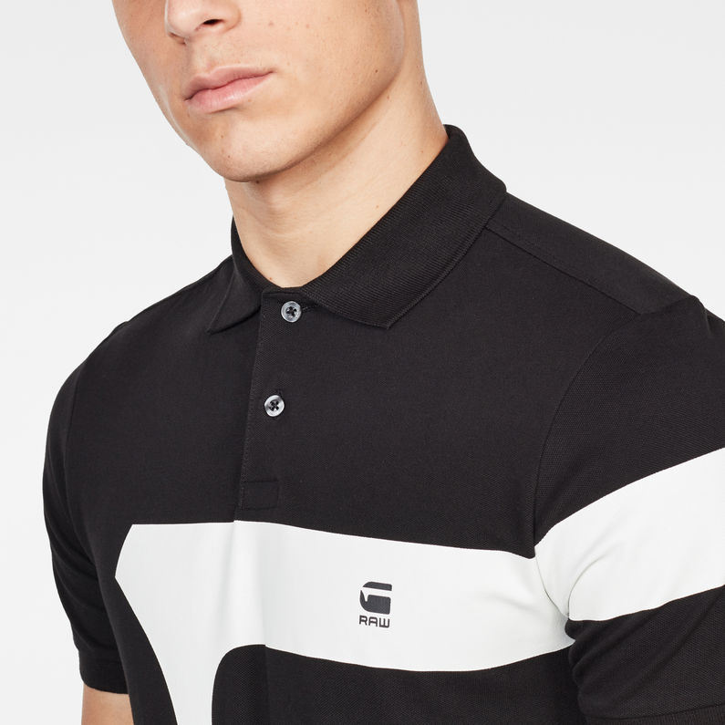 G-Star RAW® Graphic 13 Slim Polo Zwart
