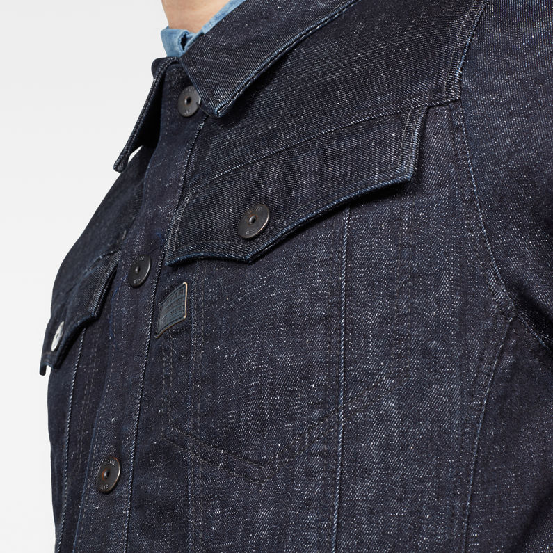 G-STAR® 3301 Lining Overshirt Dark blue detail shot