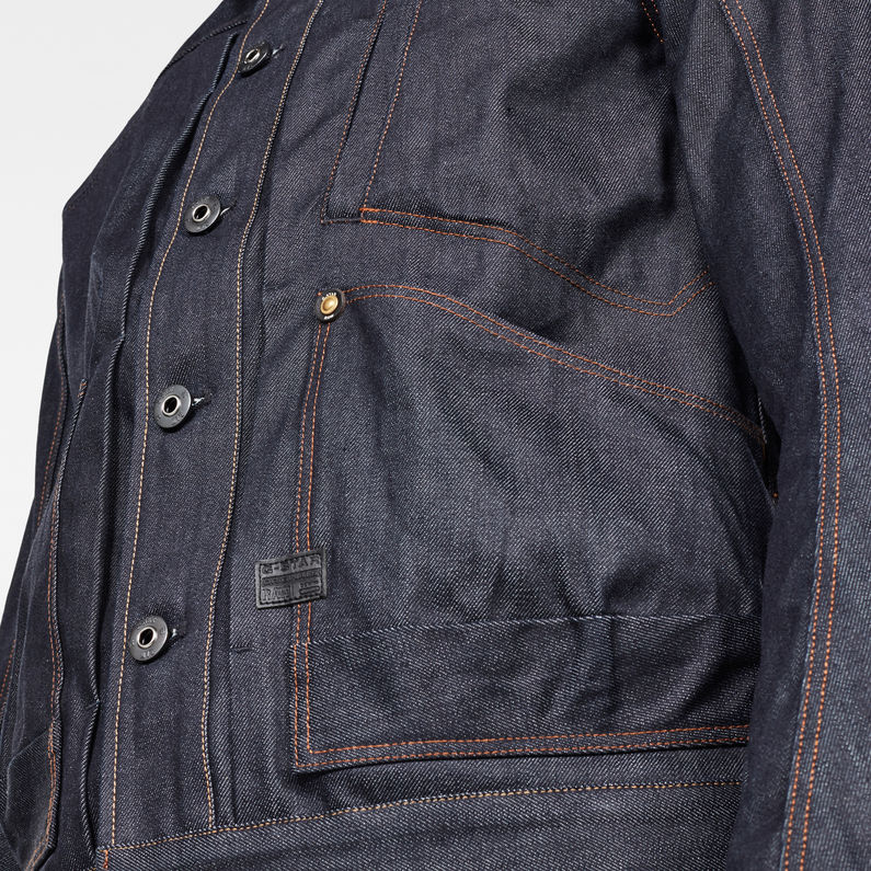 G-STAR® 5650 Jacke Dunkelblau detail shot