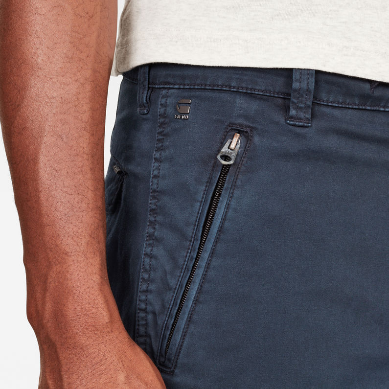 G-STAR® Chino Trainer Shorts Dark blue detail shot
