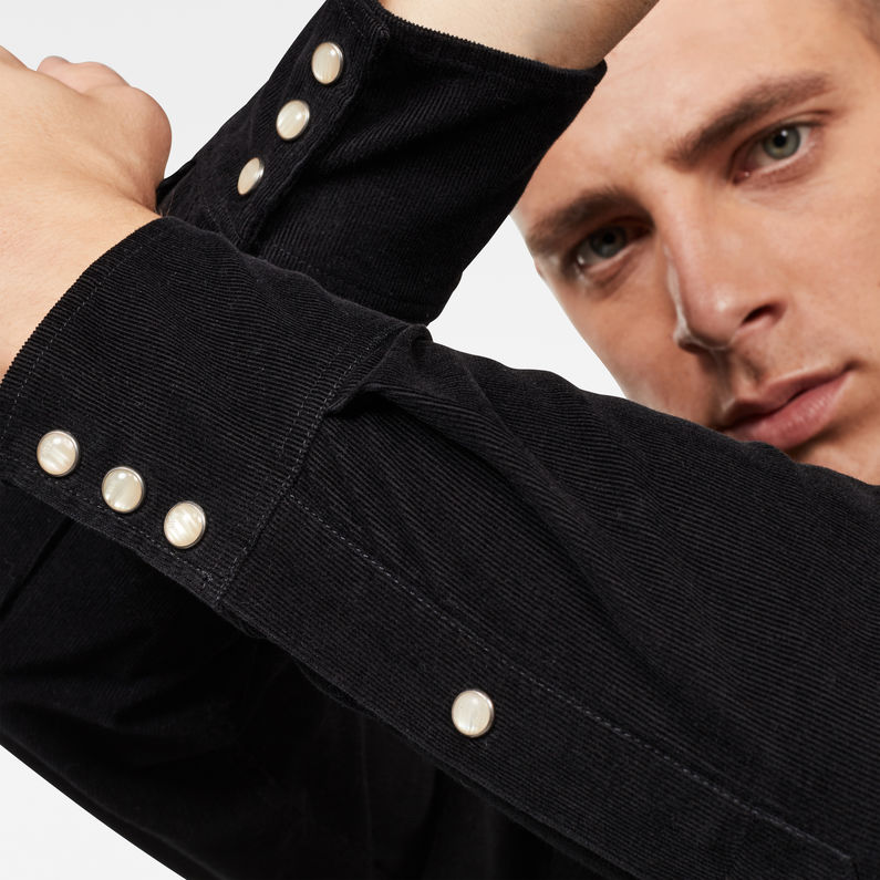 G-STAR® Chemise 3301 Slim Noir detail shot