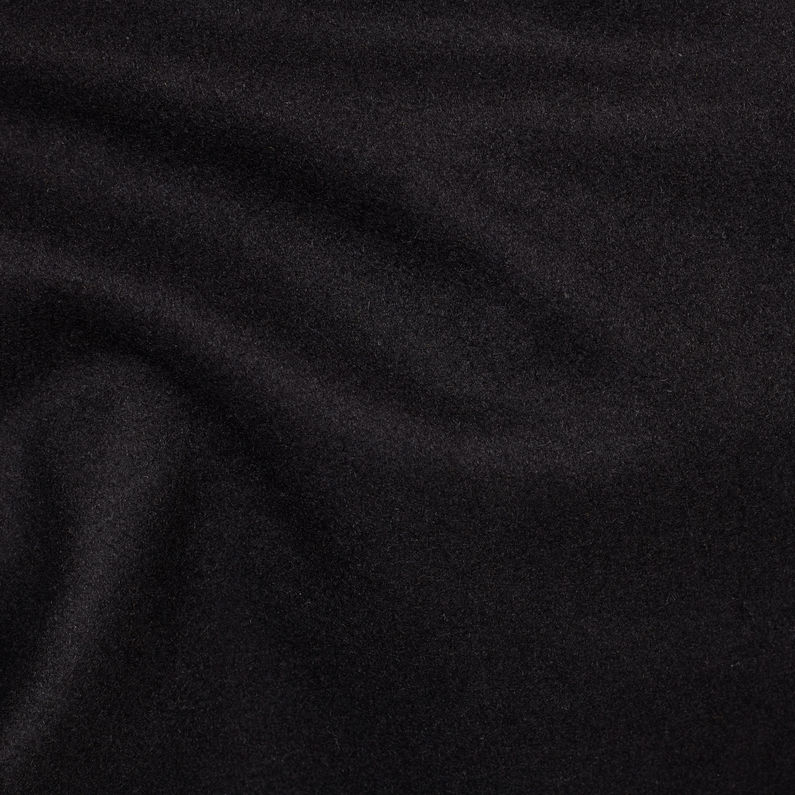 G-Star RAW® Scutar Utility Wool Trench Coat Black fabric shot