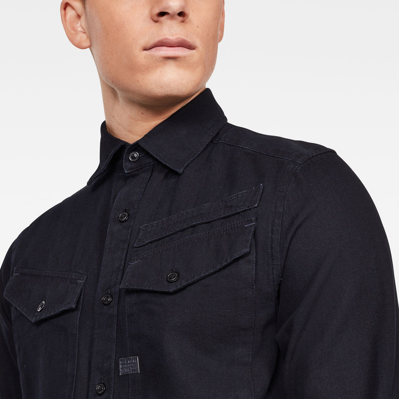 G-Star RAW® Camisa Lecite Straight Azul oscuro