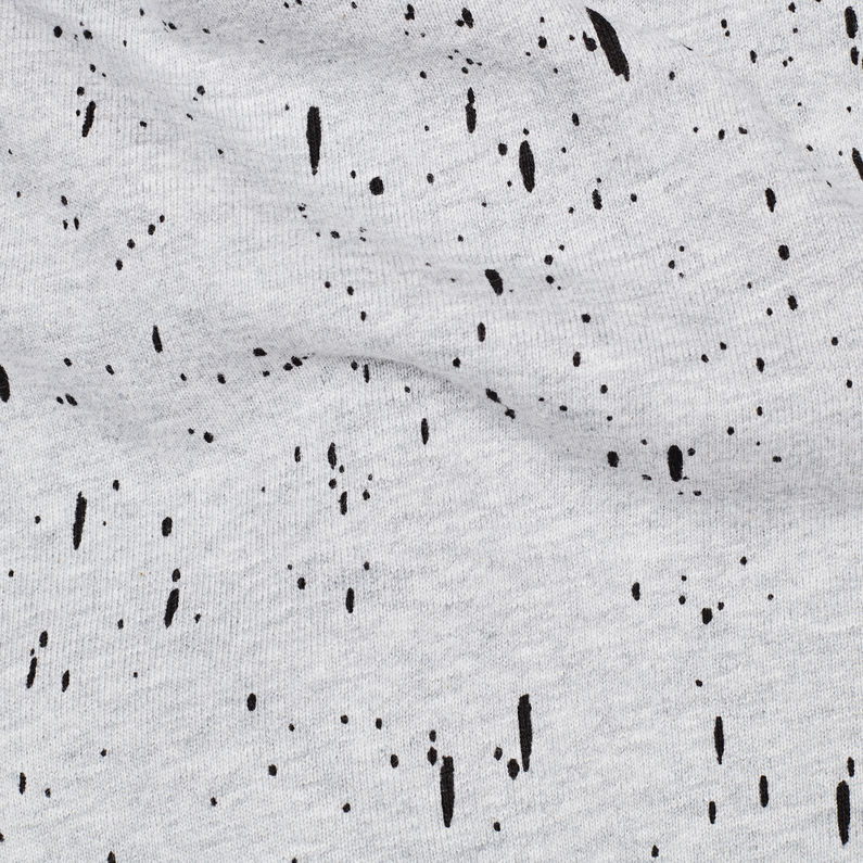G-Star RAW® Sweat Cadet Strett Splatter Gris fabric shot