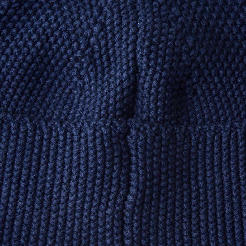 G-Star RAW® Axler Beanie Dark blue fabric shot