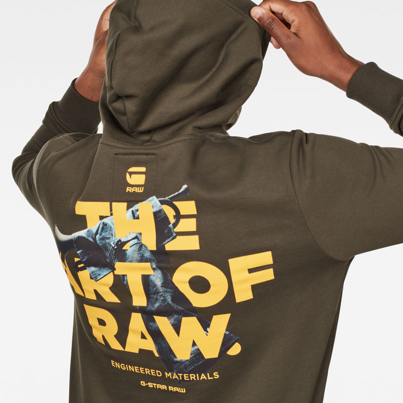 G-Star RAW® Graphic 17 Sweater Grey detail shot