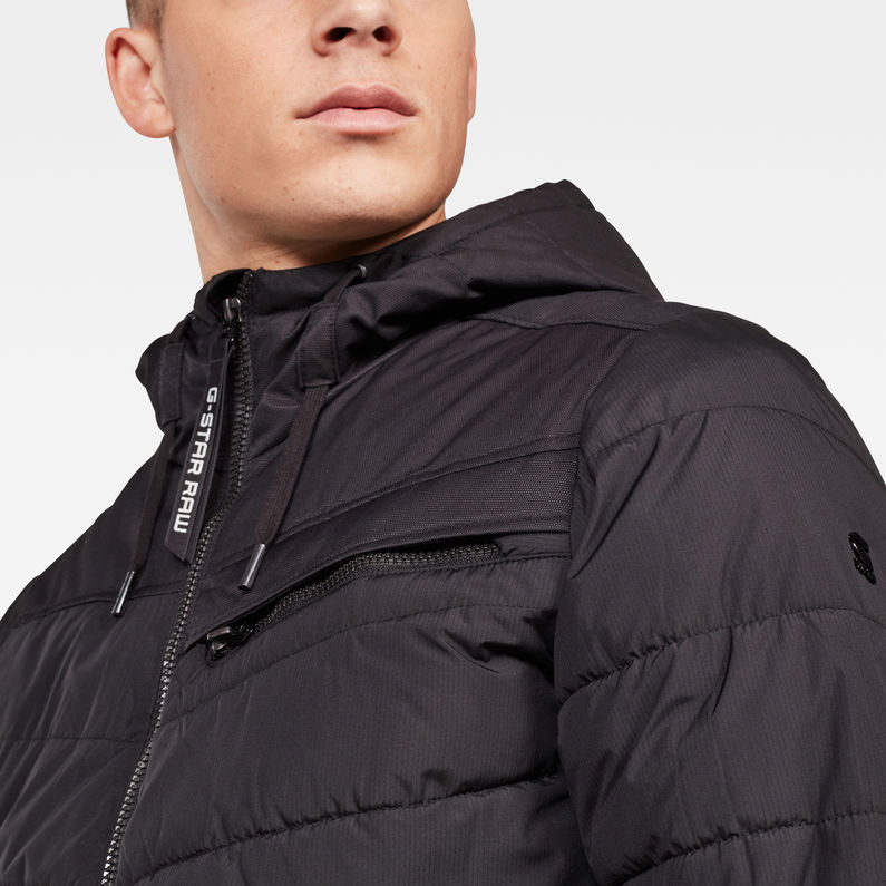 G-Star RAW® Chaqueta Attacc Quilted Negro detail shot