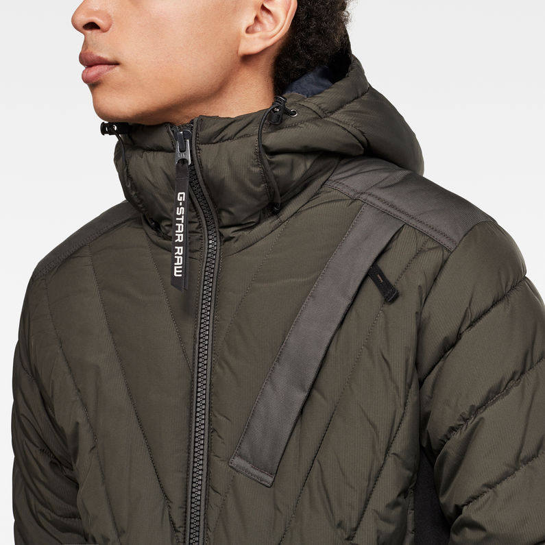 G-Star RAW® Motac Zip puffer Jacket Gris detail shot