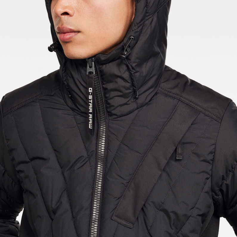 G-Star RAW® Veste Motac Zip Puffer Noir detail shot