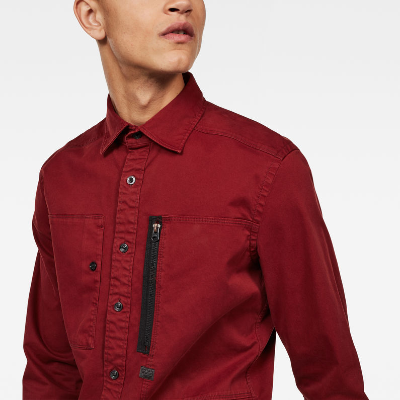 G-Star RAW® Powel Slim Shirt Red detail shot