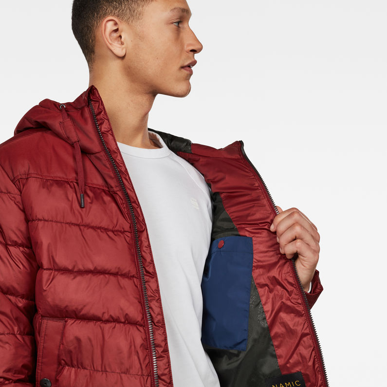 G-STAR® Attacc Quilted Jacket Red detail shot