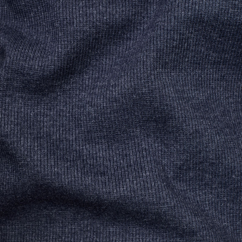 G-Star RAW® Sweat Korpaz Mock Bleu foncé fabric shot