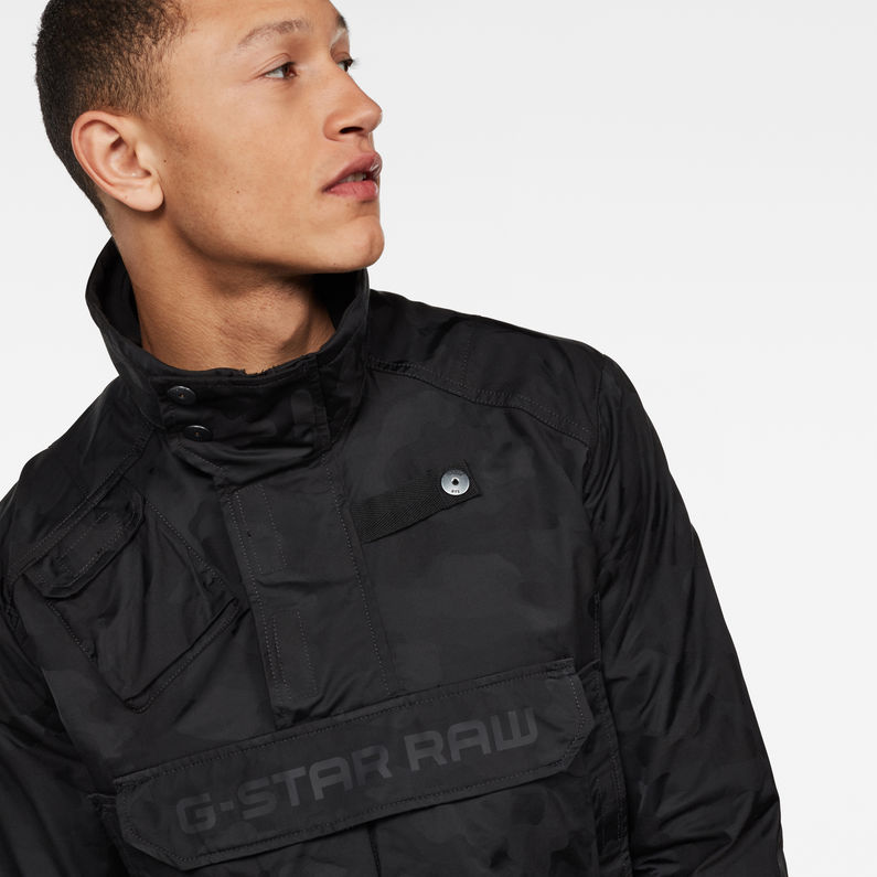 G-STAR® Atoll Anorak Black detail shot