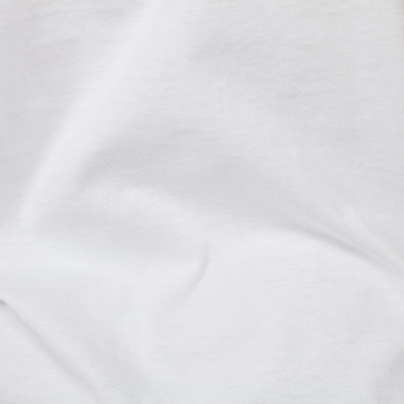 G-Star RAW® Straight Round Pocket T-Shirt Blanco